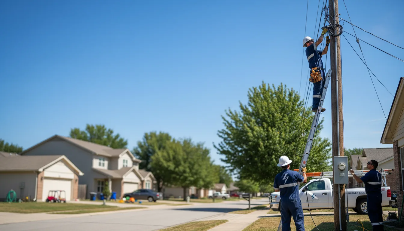 Residential electrician providing installation services in Turrell, AR